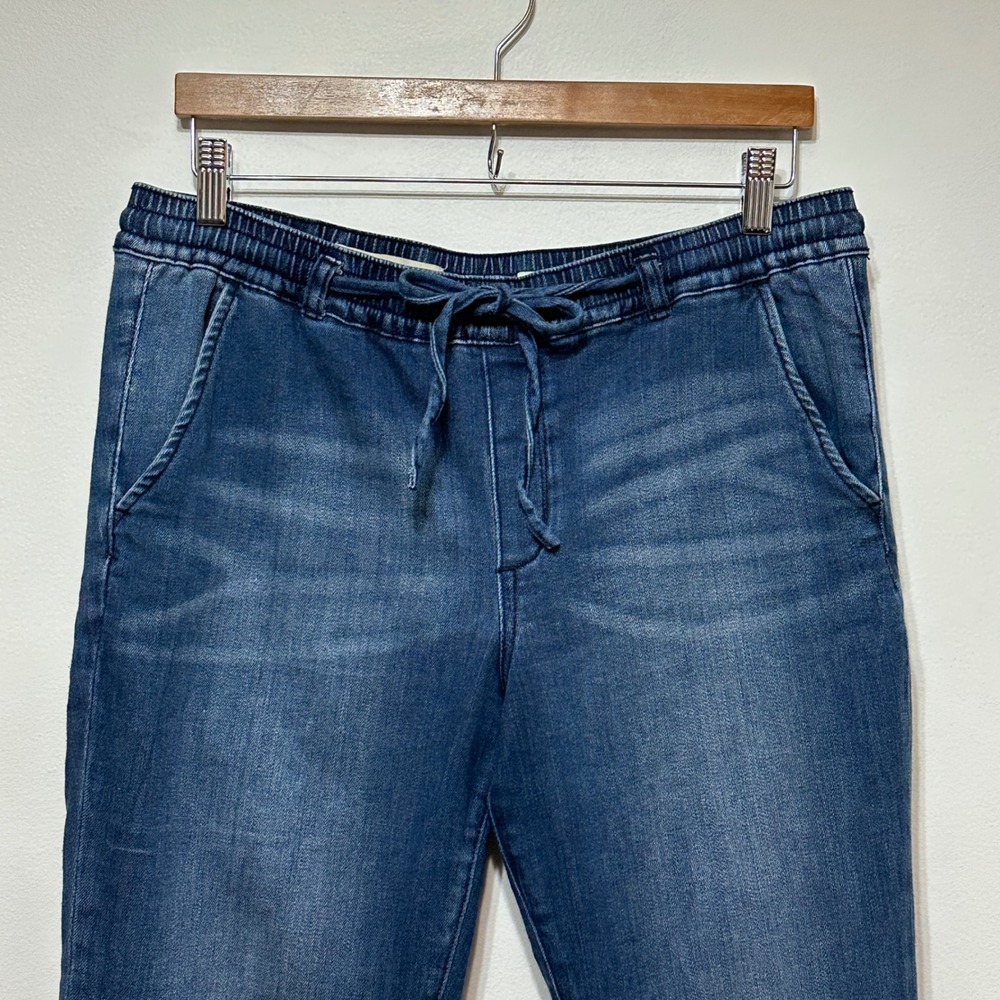 Pilcro Anthropologie Denim Joggers Womens Medium Blue Jeans Pull On Casual - Picture 2 of 9